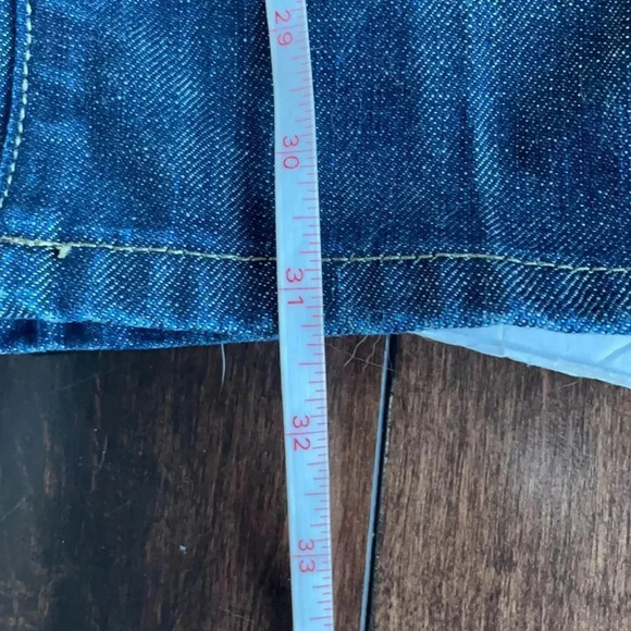 Gap Maternity jeans, straight leg. Adjustable waist. Dark wash. Size 14 - Picture 5 of 11